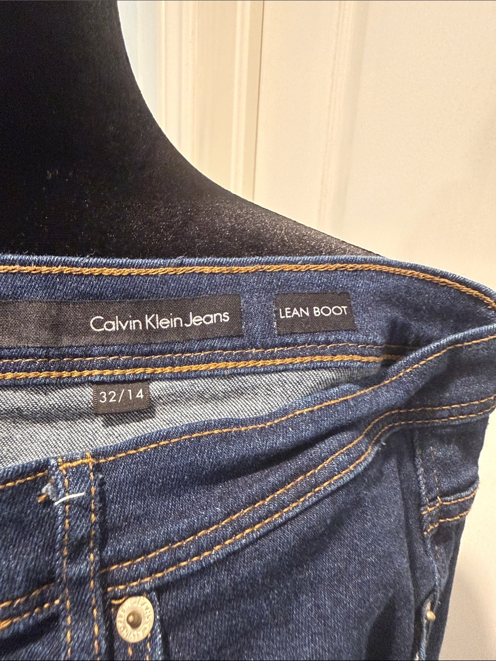 Buy 5 for 10$❗️Calvin Klein Jeans Dark Blue Lean Boot Cut Jeans - Picture 2 of 6